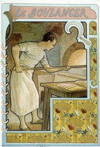 Le boulanger à son four
