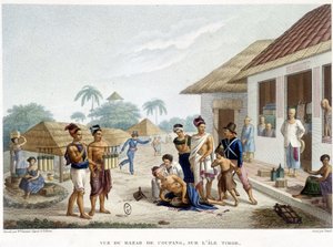 Le bazar de Coupang, île de Timor