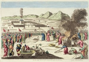 Le camp des Israélites et le sacrifice de la vache rousse