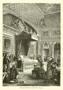 Le lit de mort de Louis XIV