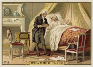 La mort de Mirabeau, 2 avril 1791