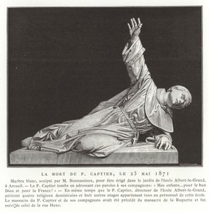 La mort du Père Captier, 25 mai 1871 - French School