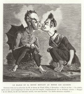 Le diable et sa femme donnant naissance aux Jacobins, Révolution française