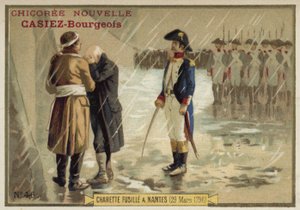 Exécution du général royaliste François de Charette, Nantes, 29 mars 1796 - French School