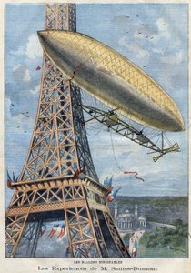 Les expériences en ballon dirigeable de M. Alberto Santos-Dumont - French School