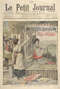 La première afficheuse à Paris, de le Petit Journal, 11 octobre 1906