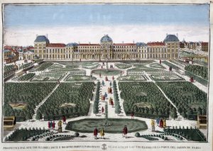Les jardins et le palais des Tuileries