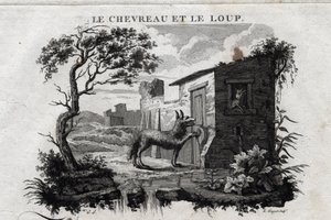 Le chevreau et le loup. Fable d