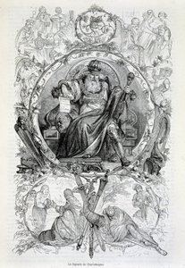 La légende de Charlemagne, gravure
