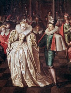 Le couple marié, Duc de Joyeuse et Marguerite de Lorraine, détail du bal donné le 24 septembre