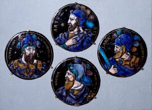 Les preux Hector, héros troyen, Judas Macchabée, Charlemagne