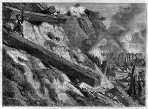 Le siège de Dantzig (actuelle Gdansk) le 19 mars 1807 pendant la guerre de la Quatrième Coalition - Acte d