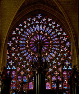 La rosace sud de la cathédrale Saint-Gatien, Tours