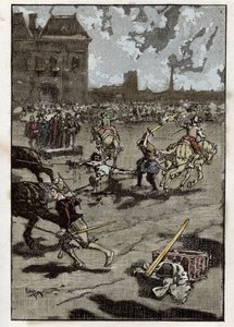 La torture de François Ravaillac meurtrier du roi Henri IV : il est écartelé à Paris le 27 mai