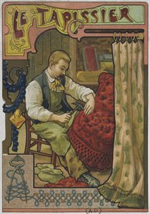 Le tapissier, vers 1900