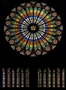 La rosace ouest (rosace - intérieur)