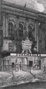 Théâtre des Funambules, boulevard du Temple, à Paris, 1862