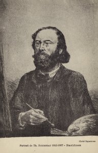 Théodore Rousseau, peintre français (lithographie)