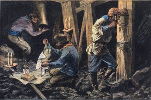 Trois mineurs sont enterrés vivants en Amérique, dans le journal «Le Petit Parisien»
