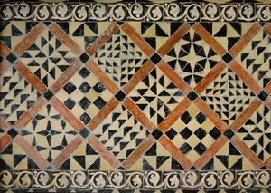 Carreaux de la chapelle de la Vierge - French School
