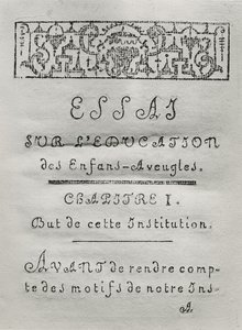 Page de titre du premier chapitre de Essai sur l