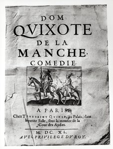 Page de titre de Dom Quixote de La Manche Comédie par Guerin de Bouscal, 1640
