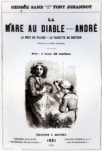 Page de titre de La Mare au Diable par George Sand, illustrée par Tony Johannot, 1851