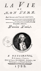 Page de titre de "La Vie de Mon Père", 1788 - French School