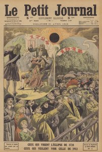 Éclipses solaires totales en 1724 et 1912 - French School
