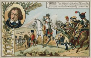 Carte commerciale représentant la bataille de Wagram - French School