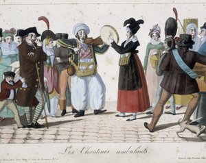 Chanteurs ambulants - gravure