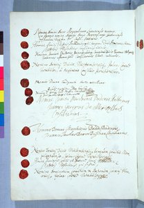Traité de Westphalie, signé à Münster 24 octobre 1648 - French School