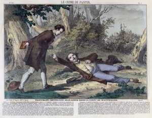 Troppmann empoisonne Jean Kinck dans la forêt de Wattwiller, 1869 - French School