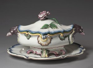 Soupière, manufacture Strasbourg, vers 1750