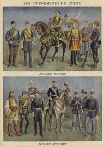Armées turques et grecques - French School