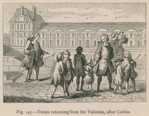Précepteurs revenant des Tuileries, d