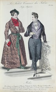 Deux jeunes hommes élégants, 1835 - French School