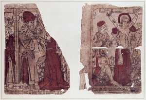 Deux scènes du martyre de Sainte Régine (morte vers 286) - French School