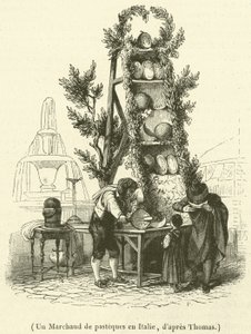 Un Marchand de pastèques en Italie - French School