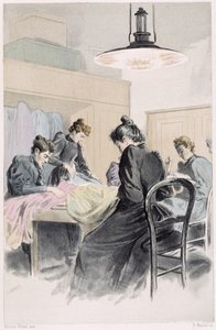 Un atelier de couture - dans « Nos contemporains » par Octave Uzanne