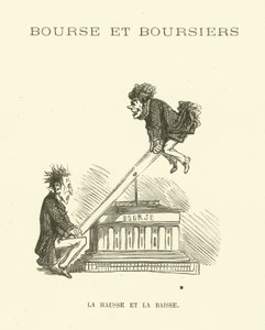 Hauts et bas du marché boursier (gravure)