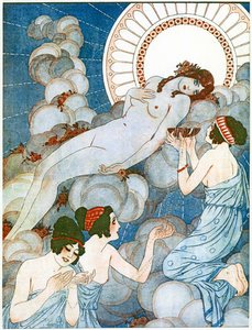 Vénus sur un nuage, Illustration de "La Vie Parisienne"