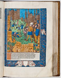 Vespasien réprime la révolte en Galilée, 67 ap. J.-C. (impression en couleur)