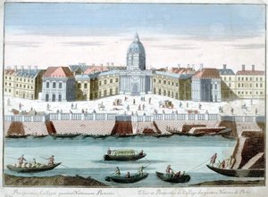 Vue et perspective du Collège des Quatre Nations de Paris, vue optique