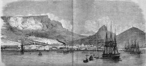 Vue de la ville du Cap, Afrique du Sud - French School