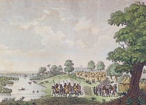 Vue de Joal, port de commerce du Royaume de Sine, Sénégal, c.1810