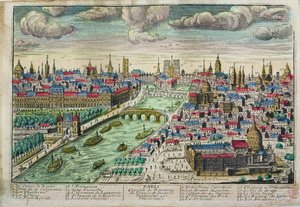 Vue de Paris et de la rivière Seine