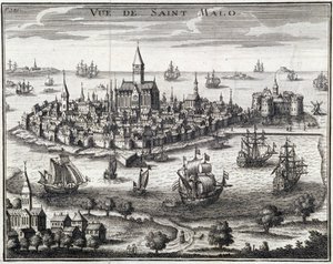 Vue de Saint-Malo - Gravure anonyme