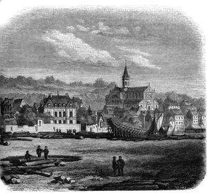 Vue de Trouville-sur-Mer avec la nouvelle église. Calvados (14)