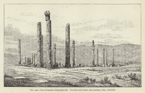 Vue des vestiges de la salle hypostyle